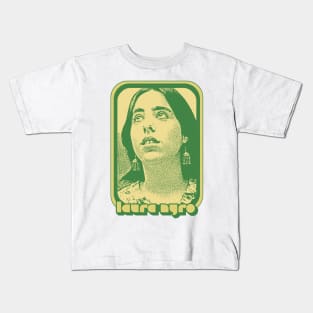 Laura Nyro  // Retro 70s Style Fan Art Design Kids T-Shirt